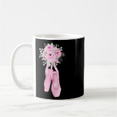 Ballerina Pointe Shows Blume Ballet Dancer Kaffeetasse (Links)