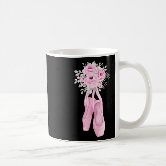 Ballerina Pointe Shows Blume Ballet Dancer Kaffeetasse (Rechts)