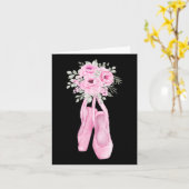 Ballerina Pointe Shows Blume Ballet Dancer Karte (Gelbe Blume)