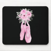 Ballerina Pointe Shows Blume Ballet Dancer Mousepad (Vorne)