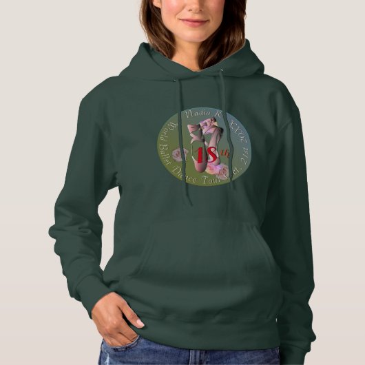 Ballerina Pointe Tanztroupe Hoodie (Vorderseite)