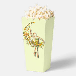 Ballerina Popcorn Box Ballet Dancer Frau Geschenkschachtel