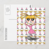 Ballerina Postcard Postkarte (Vorne/Hinten)