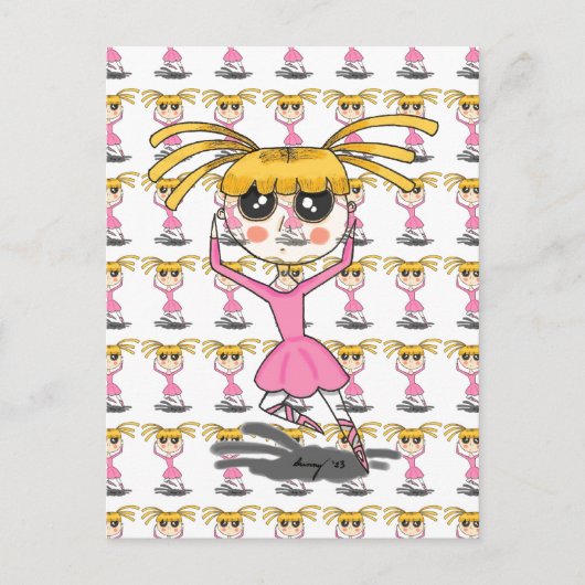 Ballerina Postcard Postkarte (Vorderseite)