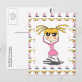 Ballerina Postcard Postkarte (Vorne/Hinten)