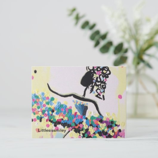 Ballerina Postcard Postkarte (Stehend Vorderseite)