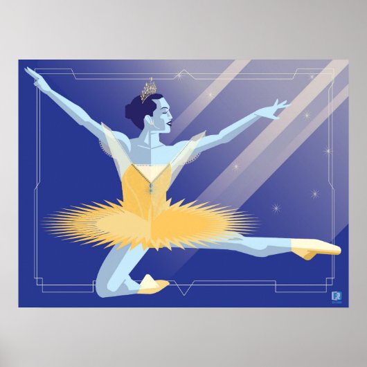 Ballerina-Poster Poster (Vorne)