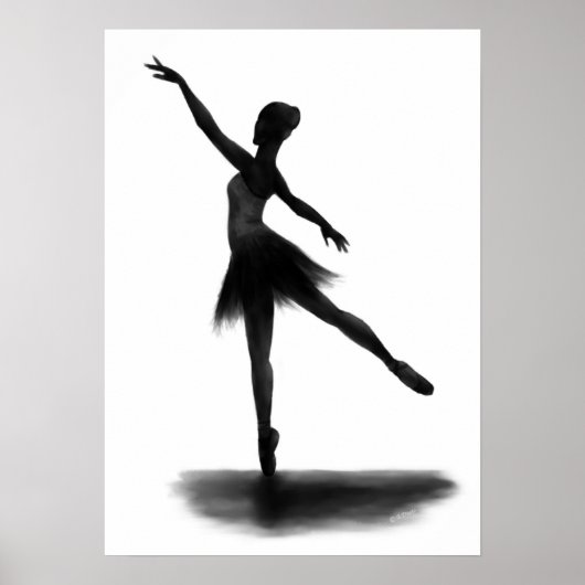 Ballerina-Poster "Practice macht Perfect" Poster (Vorne)