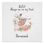 Ballerina-Poster, Tanzklasse-Poster Poster (Vorderseite)