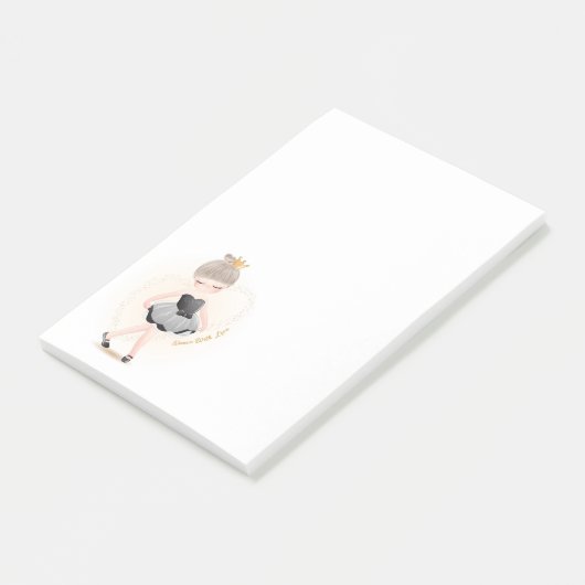 Ballerina Postit Notes Post-it Klebezettel (angewinkelt)