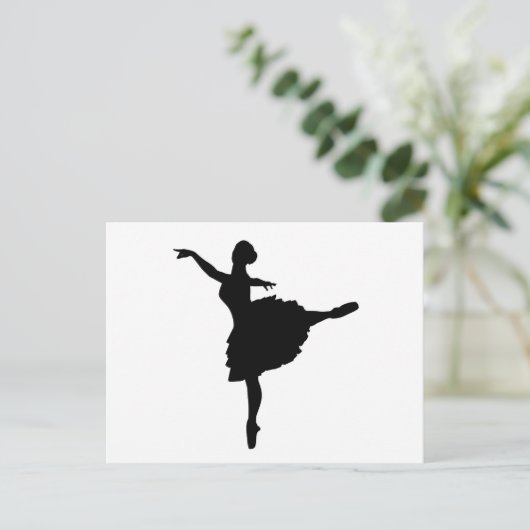 Ballerina Postkarte (Stehend Vorderseite)