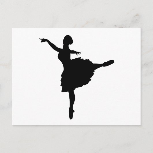 Ballerina Postkarte (Vorderseite)