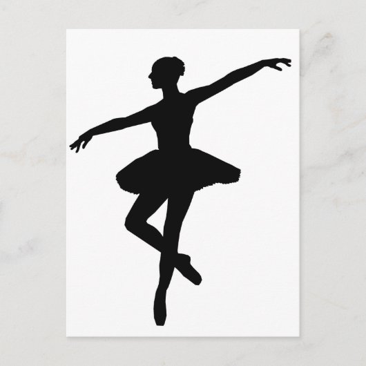 Ballerina Postkarte (Vorderseite)
