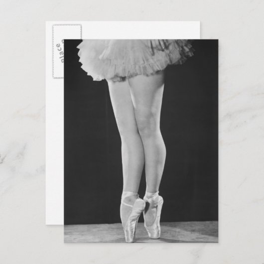 Ballerina Postkarte (Vorne/Hinten)