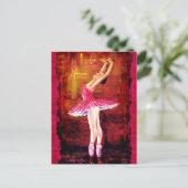 Ballerina Postkarte (Stehend Vorderseite)