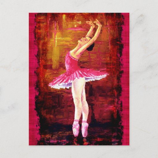 Ballerina Postkarte (Vorderseite)