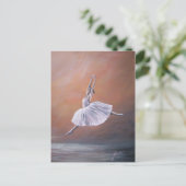 Ballerina Postkarte (Stehend Vorderseite)