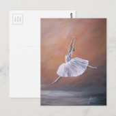 Ballerina Postkarte (Vorne/Hinten)