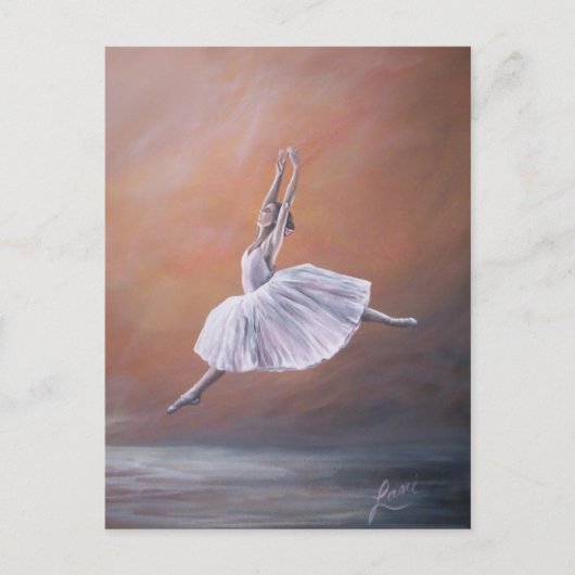 Ballerina Postkarte (Vorderseite)
