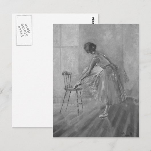 Ballerina Postkarte (Vorne/Hinten)