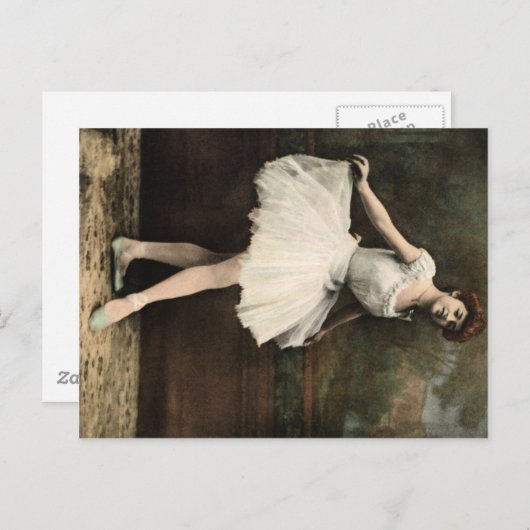 Ballerina Postkarte (Vorne/Hinten)