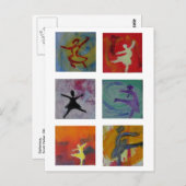 Ballerina Postkarte (Vorne/Hinten)
