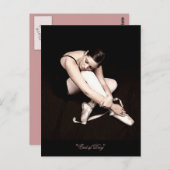 Ballerina Postkarte (Vorne/Hinten)