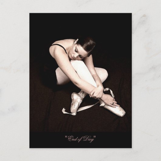 Ballerina Postkarte (Vorderseite)