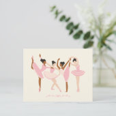 Ballerina Postkarte (Stehend Vorderseite)