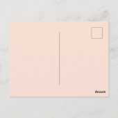Ballerina Postkarte (Rückseite)