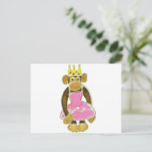 Ballerina Princess Monkey Postkarte (Stehend Vorderseite)