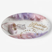 Ballerina Princess Party - Wirf in Magie! Pappteller (Schrägansicht)