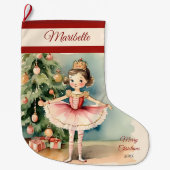 Ballerina Princess Weihnachts-Strumpf Großer Weihnachtsstrumpf (Vorderseite)