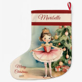Ballerina Princess Weihnachts-Strumpf Großer Weihnachtsstrumpf (Rückseite)