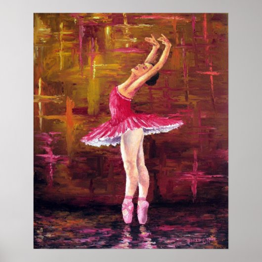 "Ballerina" Print Poster (Vorne)