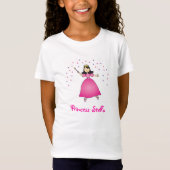 Ballerina-Prinzessin Personalized Girls Shirt (Vorderseite)
