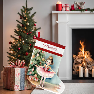 Ballerina Prinzessin Weihnachtsstrumpf Großer Weihnachtsstrumpf