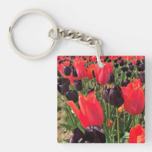 Ballerina & Queen of the Night Tulips Schlüsselanhänger