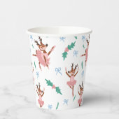 Ballerina Reindeer und Bows Weihnachten Pappbecher (Links)