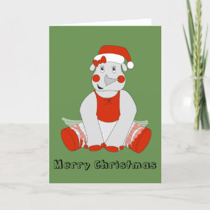 Ballerina Rhino - WeihnachtsSpecial Feiertagskarte