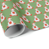 Ballerina Rhino - WeihnachtsSpecial Geschenkpapier (Rolleneckpunkt)
