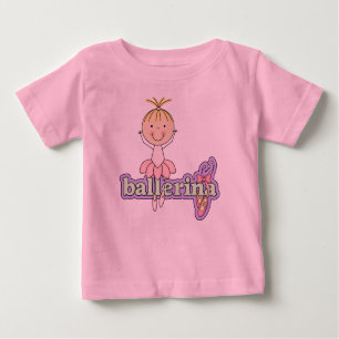 Ballerina - rosa Baby-Ballettröckchen-Bodysuit Baby T-shirt