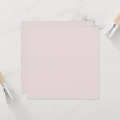 Ballerina Rosa Uni-Farbe Karte (Vorderseite/Rückseite Beispiel)