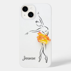 Ballerina Rose Ballett Tänzerin Personalisierter N Case-Mate iPhone 14 Hülle