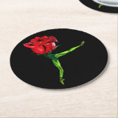 Ballerina Rose Ballett Tänzerpapier Untersetzer (Angewinkelt)