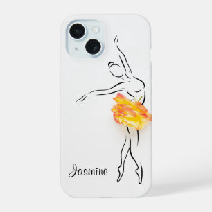Ballerina Rose Balletttänzerin Personalisierter Na iPhone 15 Hülle