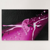 Ballerina & Rose Pink Jigsaw Puzzle (Horizontal)