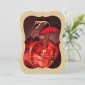 Ballerina-Rose - RSVP-Karte Einladung (Stehend Vorderseite)