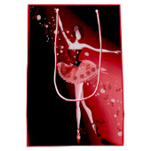 Ballerina & Rose Ruby Mittlere Geschenktüte (Rückseite)