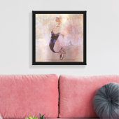 Ballerina Rote Haare Frauen Körper Rosa Rose Gold Leinwanddruck (Insitu (Wohnzimmer))